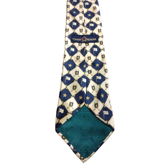 Tommy Hilfiger Italian Silk Tie Preppy, Regal, Office, Old Money, Academic - Picture 5 of 8